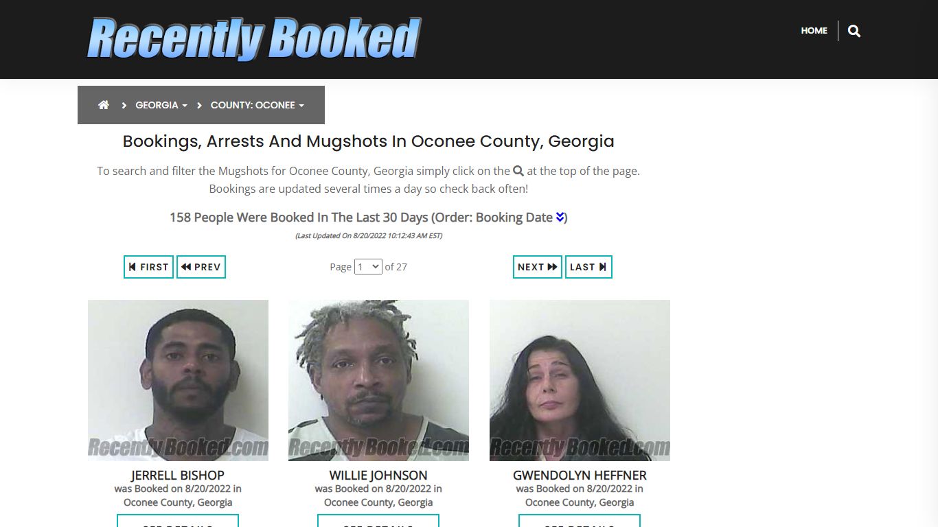 Recent bookings, Arrests, Mugshots in Oconee County, Georgia